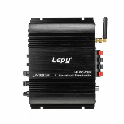 Lepy Lp 2.1 Channel Car Amplifier Audio Wired 168 Plus Super Bass Remote Control