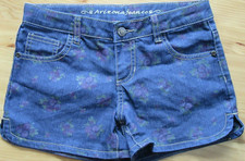 Arizona NWOT Rose Bouquet Jean Shorts 3" In Adj Waist Girls 12R 5 Pocket Shorts