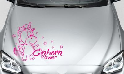 Aufkleber Auto Car Style Tattoo Trend Einhorn Unicorn  Sternenstaub Pony Kult 86