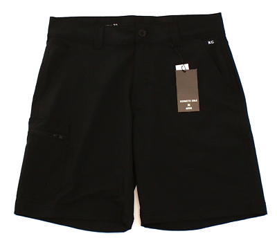 Kenneth Cole Active Black Lightweight Stretch Cargo Shorts