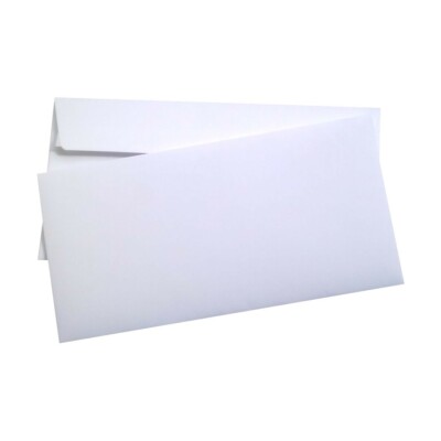250 DIN Lang Briefumschläge Olin Regular Ultimate White 120g Weiß Kuvert DL HK