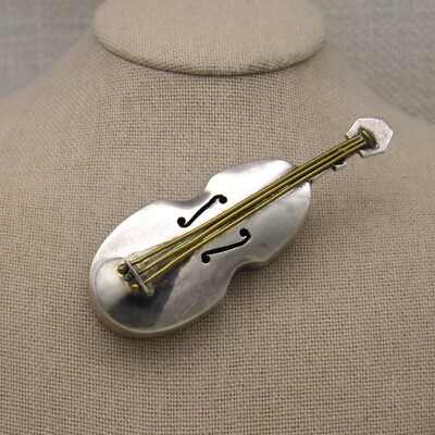 Sterling Silver Stringed Musical Instrument Brooch from Mexico + | eBay