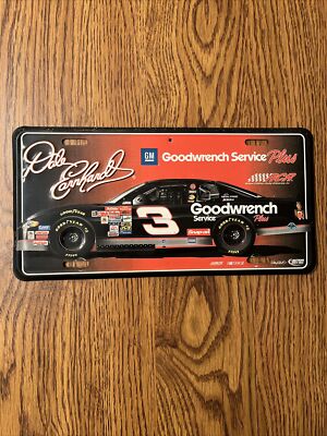 Vintage Dale Earnhardt #3 Goodwrench Chevrolet Car Tag License