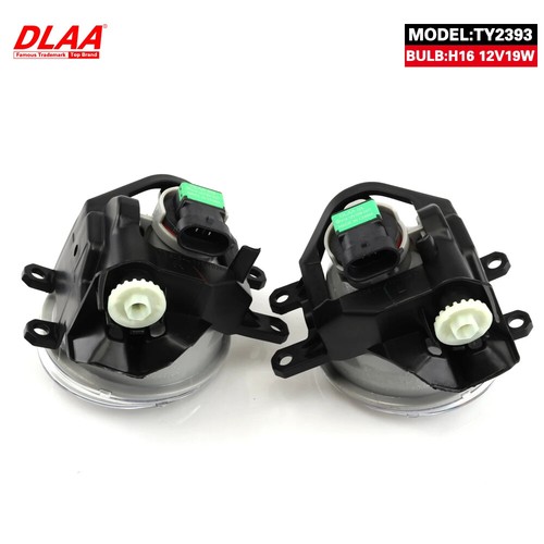 Car Front Fog Lights Assembly w/ Clear Lens Grills Bumper For Toyota HIGHLANDER - Picture 6 of 6