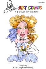 Loralie Art Stamp - 701064 Daisy Lady - 4" x 6" Cling Rubber Sheet