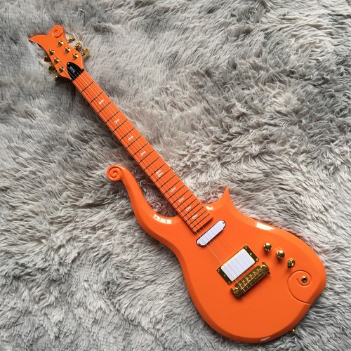 Prince Cloud Electric Guitar Orange Body 6 String Maple Fingerboard