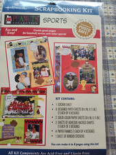 Hallmark Scrapbooking Kit PEANUTS Collection SPORTS Charlie Brown Snoopy Team