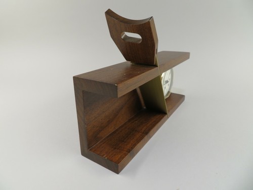 Caja de sierra de mano decorativa con inserto de reloj de cuarzo Primex - Imagen 3 de 7