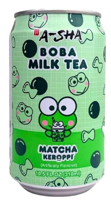 Té con leche Matcha Boba A-Sha Keroppi™ 10,5 oz