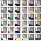 Plain Dyed Duvet Cover Quilt Bedding Set With Pillowcase Single Double King S/K
