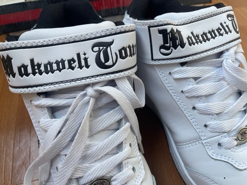 MAKAVELI Branded sneakers, 2Pac shoes , Hi Top vintage basketball size 8,5 US 9 - 第 17/23 張圖片