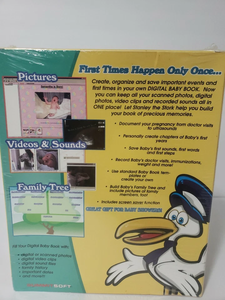 Digital baby book.SummitSoft Keep Pictures Video Sounds In Your Baby Book Album - Image 2 of 4