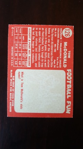 1958 topps football cards #61 to #132, complete your set - Picture 233 of 257