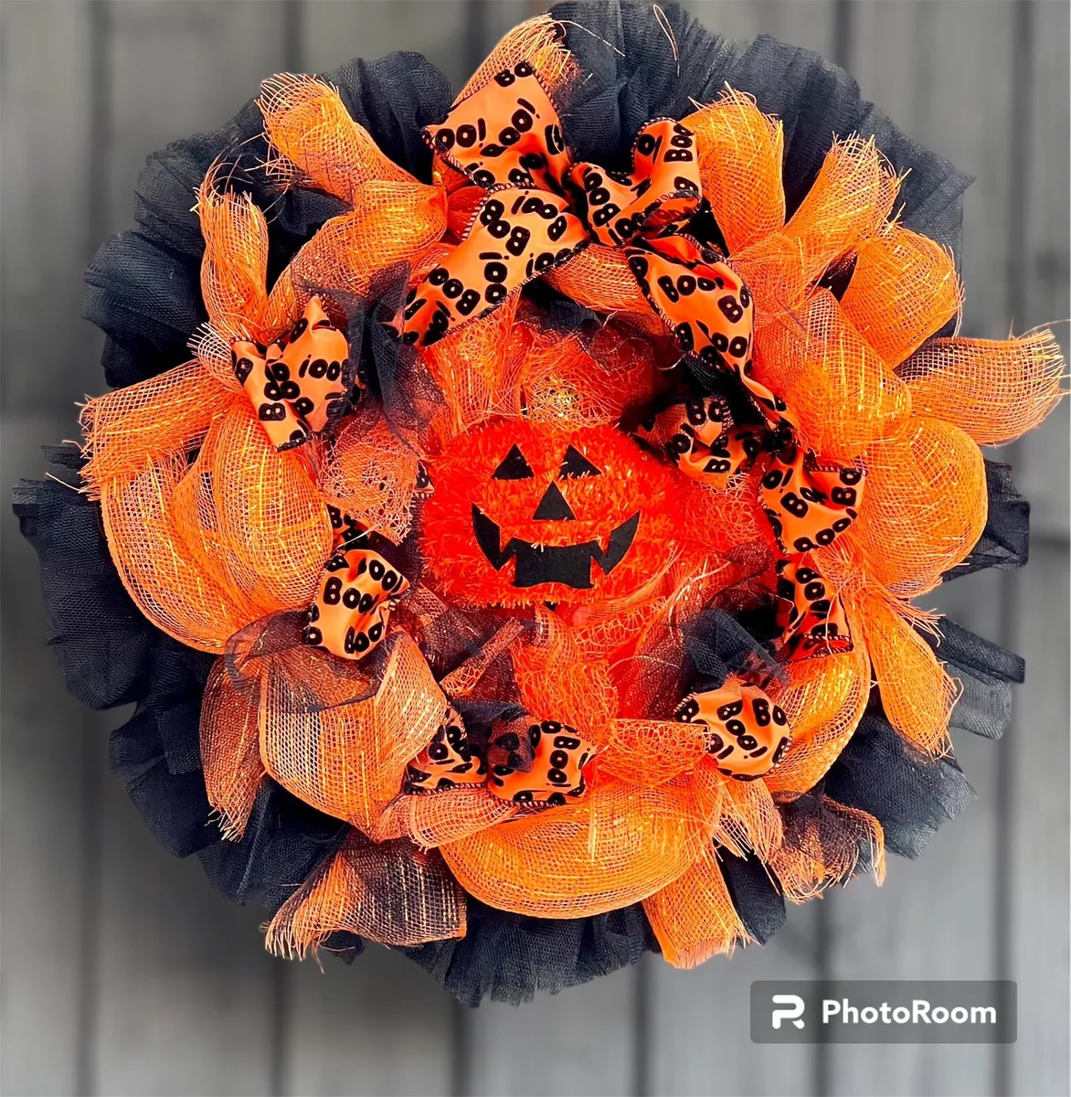 Halloween door wreath deals