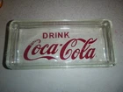 Vintage RARE Original Coca Cola glass tray paper weight desk