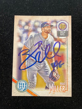 Brad Miller Signed Autographed 2018 Topps Gypsy Queen Card Tampa Bay Rays Ranger