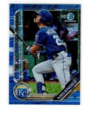 MJ Melendez RC 2019 Bowman Chrome BCP-128 RC Blue Wave Refractor #/150 KC Royals