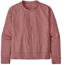 Patagonia WOMENS LONG-SLEEVED GLORYA TWIST TOP, Rosehip