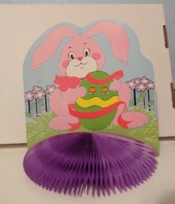 Easter Window Door Decoration Center Piece Bunny Rabbit Egg Cutout Pastel