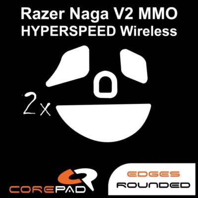 Corepad Skatez Razer Naga V2 HyperSpeed Replacement Mouse Feet PTFE Teflon