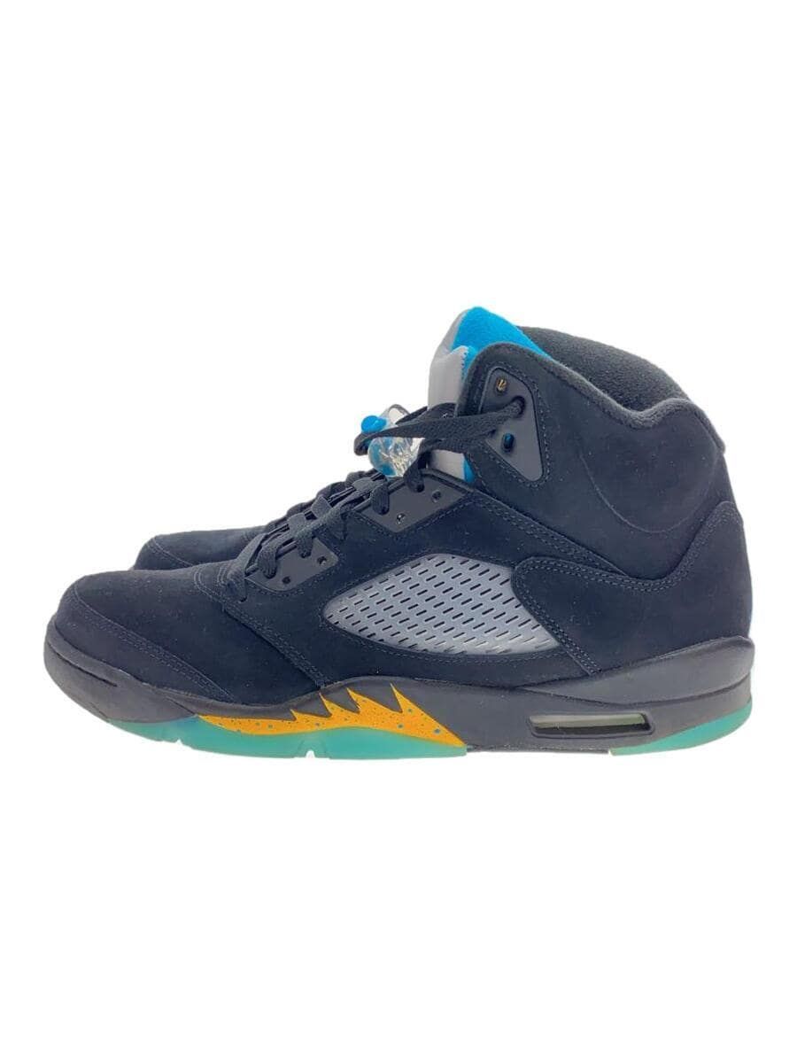 Nike high top sneakers AIR JORDAN 5 28.5 cm Black Used | eBay
