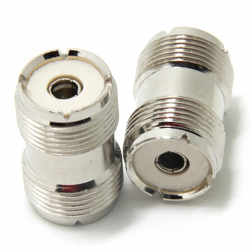 1X SO-239 UHF Female to Female Coupler RF Adapter Barrel Connector for PL-259 - Image 4 of 4