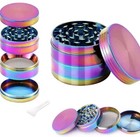 Grinder Metal Zinc Alloy Tobacco Grinder Herb Grinder Spice Grinder – Rainbow — photo 1