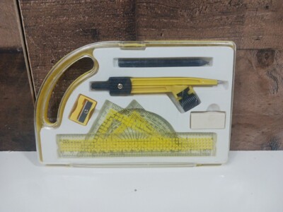 Vintage 8 piece Compass Math Set
