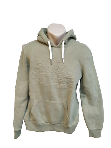 Superdry men's hoodie size M green khaki hooded