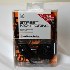 Ya Audio Technica Street Monitoring Portable Headphone Ath S100 Bk For Sale Online Ebay