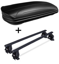 Dachbox VDPMAA320L matt+Dachträger Tema für für Ford Fusion 5Türer 02-12 Stahl