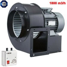Radialgebläse Radialventilator Radiallüfter Zuluft Abluft 1800m³h+ 5A Regler
