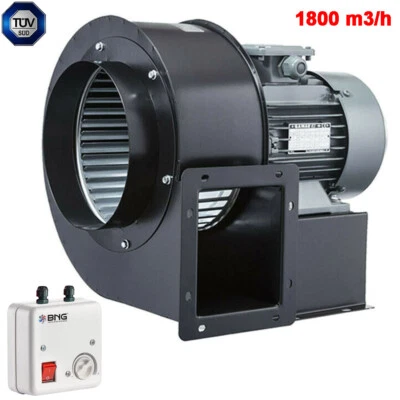 BNG VENTILATION SYSTEMS & HOUSE PRODUCTS Radialgebläse Radialventilator Radiallüfter Zuluft Abluft 1800m³h+ 5A Regler