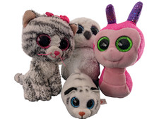 Lot of 4 TY Beanie Mini Boos Plush Kiki, Scooter, Spells  Zack