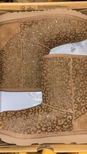 GIRLS glitter Leopard Ugg Boots
