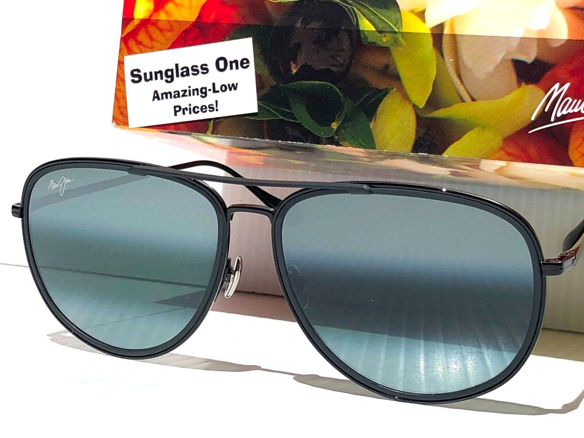 NEW Maui Jim FAIR WINDS Black POLARIZED Neutral Grey Lens Sunglass