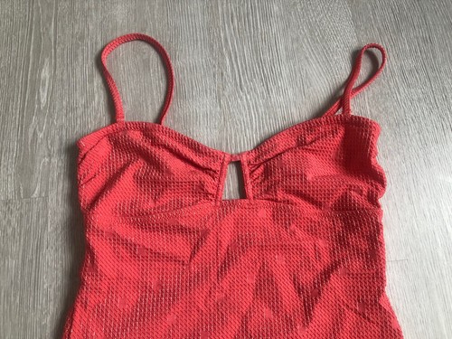 Badeanzug Gr M abnehmbaren Trägern in rot orange fuchsia von Princesse tamtam - Bild 3 von 9