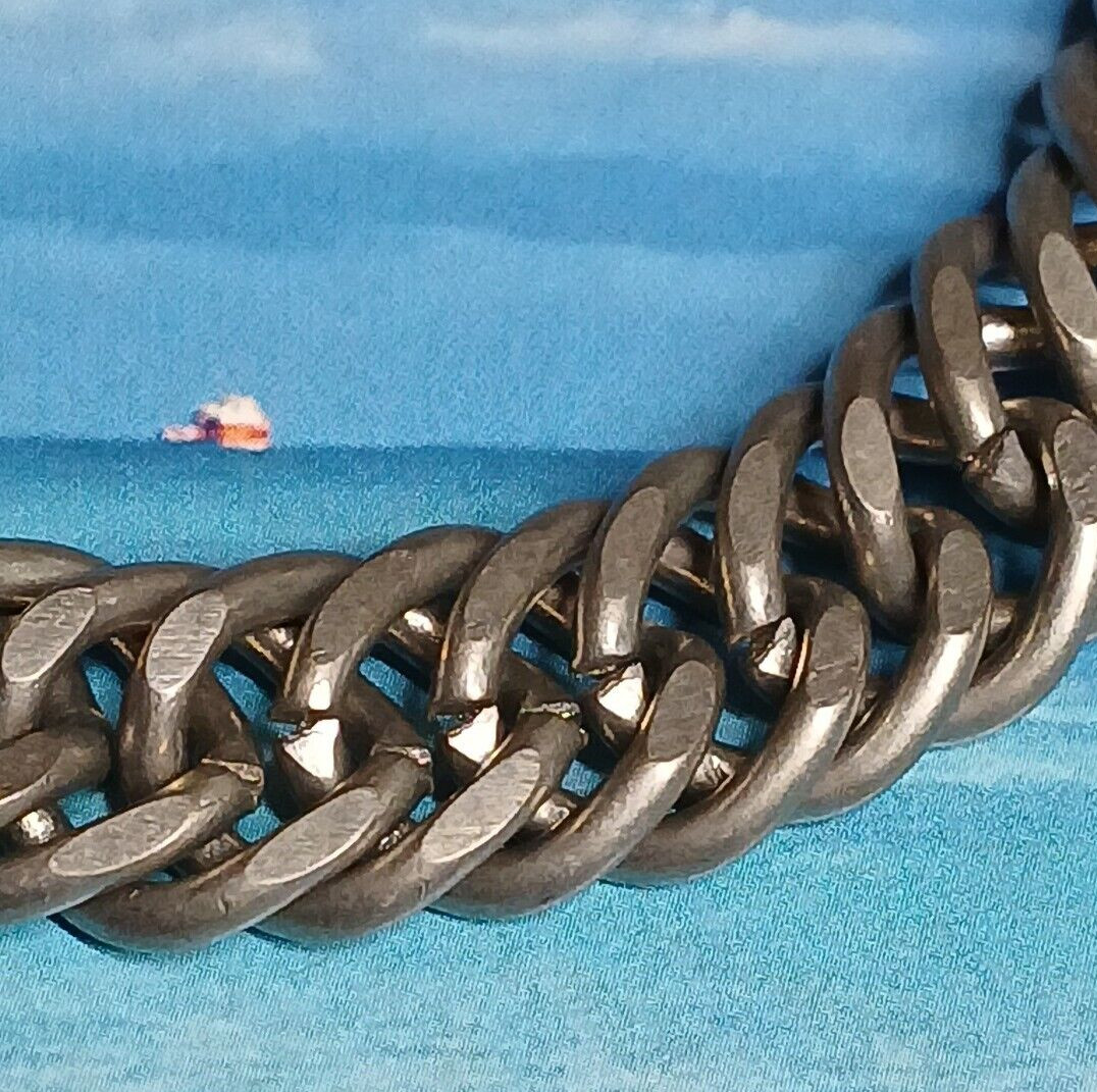 American Eagle Thick Silver Tone Statement Chain … - image 6