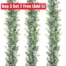 Image of 6FT Artificial Eucalyptus Garland Hanging Rattan Vine Ivy Wedding Flowers Decor