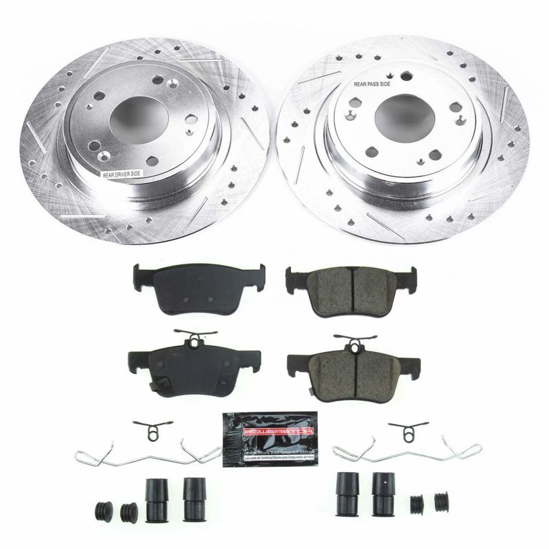 Power Stop Fits 18-19 Honda Accord Rear Z23 Evolution Sport Brake Kit