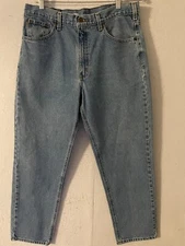 Vintage Carhartt Men’s 34X28 Straight Leg Denim Blue Jeans