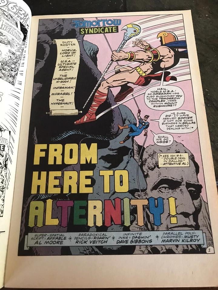 Libro #6 Tomorrow Syndicate Here to Eternity 1963 Alan Moore 1993 imagen cómics en muy buen estado Foto 2 de 3