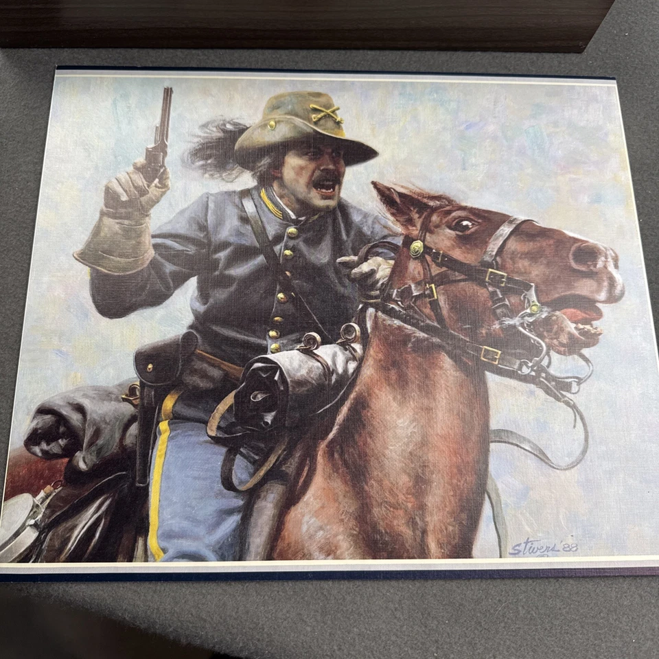 Rompecabezas de 6 caras 42 bloques de madera 12,75"x10,75" tema de la Guerra Civil Unión vs Confederado Foto 4 de 4