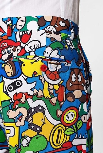 Opposuits Teen Boys Super Mario Suit -Nintendo- Including Blazer, Pants SIZE 44 - Picture 5 of 7