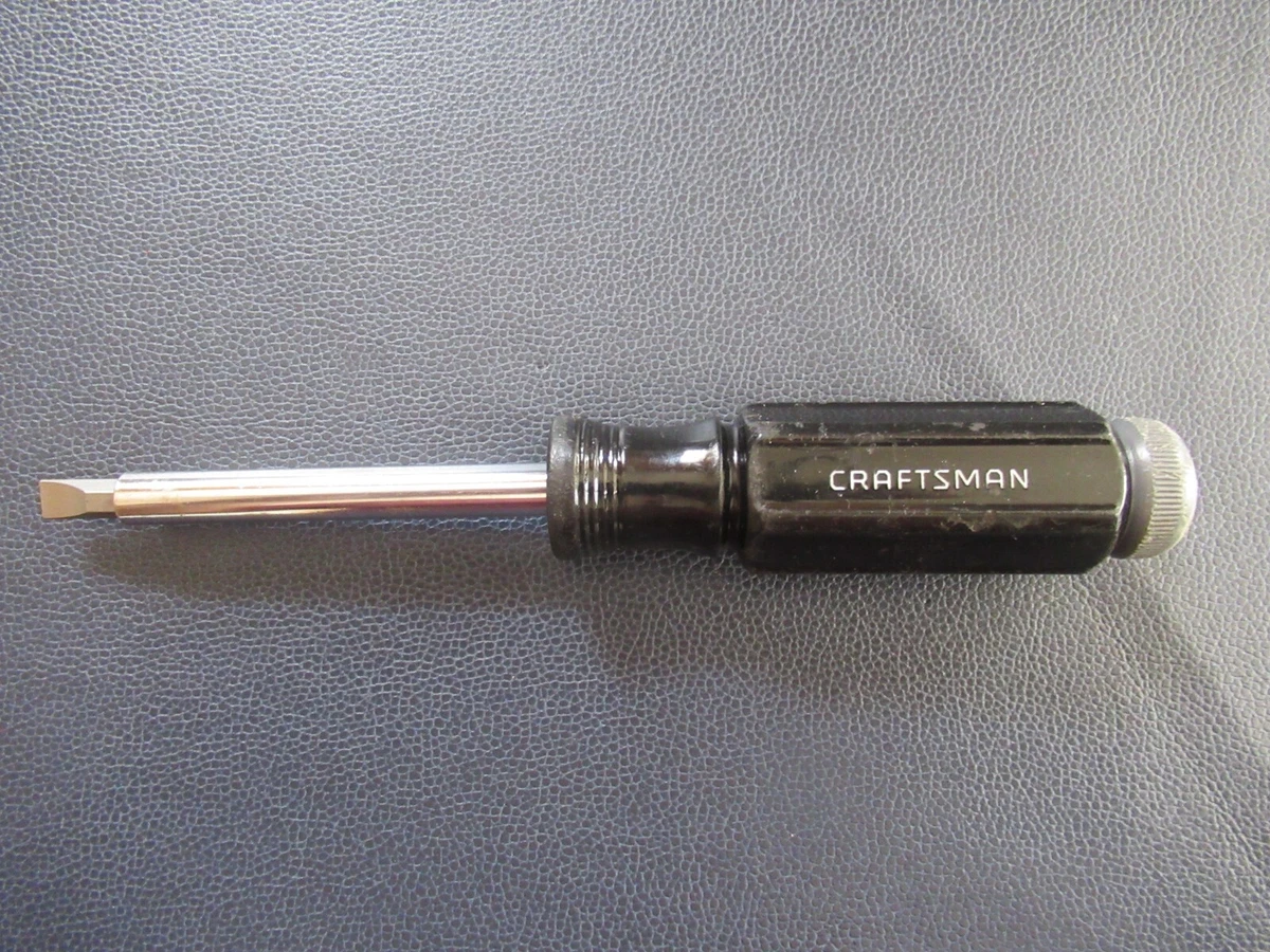 Vintage Craftsman Magnetic Screwdriver Handle Bit Driver With Bit Storage 49099