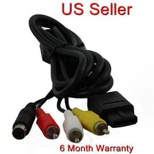 GameCube S-Video AV Cable Nintendo Game Cube, N64, SNES NEW 