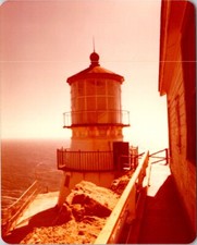 Closer view of Point Reyes Lighthouse Marine County CA Found Photo V1796
