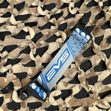 NEW KM Paintball EVS Goggle Strap - Blue/Grey