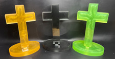Epoxy Resin Cross religious God You choose color - Glow in the Dark Customized