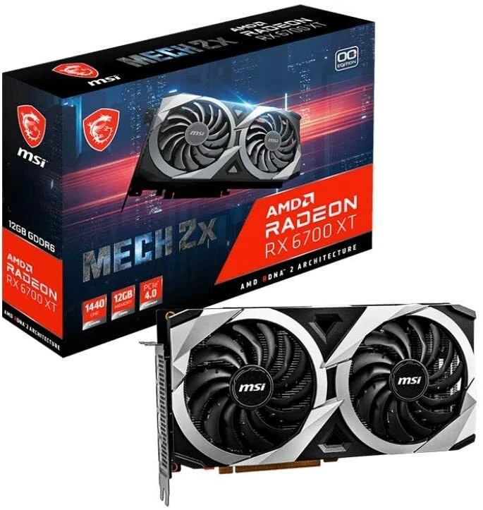 MSI Radeon RX 6700 XT MECH 2X 12G OC graphics board VD7602